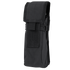 The Condor Water Bottle Pouch in black is a MOLLE-compatible nylon pouch with a flap closure and hook-and-loop fastener, ideal for carrying small gear, accessories, or serving as a compact hydration solution on the go.