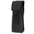 The Condor Water Bottle Pouch in black is a MOLLE-compatible nylon pouch with a flap closure and hook-and-loop fastener, ideal for carrying small gear, accessories, or serving as a compact hydration solution on the go.