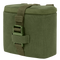Condor Binocular Pouch in Olive Drab features a rectangular fabric design with a top zipper, side clip buckle, and adjustable strap.