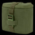 Condor Binocular Pouch in Olive Drab features a rectangular fabric design with a top zipper, side clip buckle, and adjustable strap.