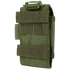 Condor Tech Sheath Plus | SALE – A green tactical pouch featuring straps and a plastic buckle, designed for attachment to gear or belts, shown against a plain white background.