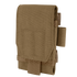 The Condor Tech Sheath Plus in Coyote Brown is a durable tactical pouch featuring a front flap, stitched details, and an external side loop attachment. Now on SALE.