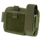 The Condor Annex Admin Pouch in Olive Drab features a front flap, Velcro closure, and side pocket, ideal for carrying small gear or accessories.