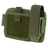 The Condor Annex Admin Pouch in Olive Drab features a front flap, Velcro closure, and side pocket, ideal for carrying small gear or accessories.