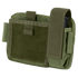 The Condor Annex Admin Pouch in Olive Drab features a front flap, Velcro closure, and side pocket, ideal for carrying small gear or accessories.