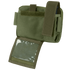 The Condor Annex Admin Pouch in olive green features a transparent plastic window, velcro closure, and multiple compartments for organized storage.