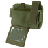 The Condor Annex Admin Pouch in olive green features a transparent plastic window, velcro closure, and multiple compartments for organized storage.