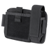 The Condor Annex Admin Pouch is a black tactical utility pouch for EDC or military use, featuring a large front Velcro panel, side and top straps, and a zippered main compartment.