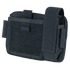 The Condor Annex Admin Pouch is a compact black tactical pouch with flap closure and external strap, crafted from durable fabric—perfect for first responders or law enforcement professionals.