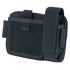 The Condor Annex Admin Pouch is a compact black tactical pouch with flap closure and external strap, crafted from durable fabric—perfect for first responders or law enforcement professionals.
