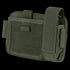 The Condor Annex Admin Pouch, shown in green with a flap closure, hook-and-loop fastener, and side compartment, is ideal for military use and displayed against a white background.