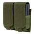 The Condor Double M14 Mag Pouch Gen II in olive drab features flap covers and securely holds two magazines.