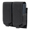 The Condor Double M14 Mag Pouch Gen II in black features two compartments for single rifle mags, each with flap covers, hook-and-loop fasteners, and adjustable closures. MOLLE compatible for versatile attachment.
