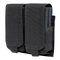 The Condor Double M14 Mag Pouch Gen II in black features two compartments for single rifle mags, each with flap covers, hook-and-loop fasteners, and adjustable closures. MOLLE compatible for versatile attachment.