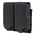 The Condor Double M14 Mag Pouch Gen II in black features two compartments for single rifle mags, each with flap covers, hook-and-loop fasteners, and adjustable closures. MOLLE compatible for versatile attachment.