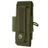 The Condor Universal TQ Pouch is an olive green MOLLE-compatible pouch with a snap button closure and elastic side loop, ideal for carrying small tools or gear.