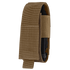 The Condor Universal TQ Pouch in Coyote Brown features hook and loop closure, is MOLLE compatible for easy attachment, and securely holds a tourniquet or similar medical devices for quick access.