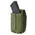 The Condor Universal Rifle Mag Pouch in MultiCam Black securely holds a rifle magazine, making it perfect for EDC or law enforcement, displayed on a white background.