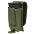 The Condor Universal Rifle Mag Pouch in MultiCam Black securely holds a rifle magazine with a hook-and-loop flap, ideal for EDC or bushcraft.