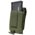 The Condor Universal Rifle Mag Pouch in MultiCam Black securely holds rifle magazines with a Velcro flap—perfect for law enforcement or use at the shooting range.