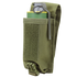 The Condor Universal Rifle Mag Pouch in MultiCam Black securely stores your magazines, featuring a Velcro flap—ideal for bushcraft or shooting range use.