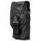 The Condor Universal Rifle Mag Pouch in MultiCam Black features a plastic buckle and is ideal for law enforcement or range days, holding a partially visible magazine.