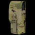 The Condor Universal Rifle Mag Pouch in Scorpion OCP features a camouflage pattern, buckle closure, and holds a partially visible magazine.