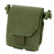 The Condor Micro Dump Pouch in Olive Drab is a compact tactical pouch featuring a flap cover, Velcro closure, and side drawstring adjusters.