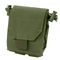 The Condor Micro Dump Pouch in Olive Drab is a compact tactical pouch featuring a flap cover, Velcro closure, and side drawstring adjusters.