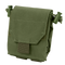 The Condor Micro Dump Pouch in Olive Drab is a compact tactical pouch featuring a flap cover, Velcro closure, and side drawstring adjusters.