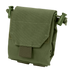 The Condor Micro Dump Pouch in Olive Drab is a compact tactical pouch featuring a flap cover, Velcro closure, and side drawstring adjusters.
