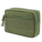 The Condor Compact Utility Pouch is a small, rectangular olive green bag with a front zipper pocket, Velcro patch, and main zippered compartment—ideal for EDC or organizing essentials at the shooting range.