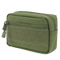 The Condor Compact Utility Pouch is a small, rectangular olive green bag with a front zipper pocket, Velcro patch, and main zippered compartment—ideal for EDC or organizing essentials at the shooting range.