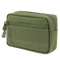 The Condor Compact Utility Pouch is a small, rectangular olive green bag with a front zipper pocket, Velcro patch, and main zippered compartment—ideal for EDC or organizing essentials at the shooting range.