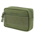 The Condor Compact Utility Pouch is a small, rectangular olive green bag with a front zipper pocket, Velcro patch, and main zippered compartment—ideal for EDC or organizing essentials at the shooting range.