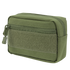 The Condor Compact Utility Pouch is a small, rectangular olive green bag with a front zipper pocket, Velcro patch, and main zippered compartment—ideal for EDC or organizing essentials at the shooting range.