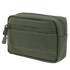 The Condor Compact Utility Pouch is an olive green rectangular zippered pouch with a front pocket and Velcro panel, crafted from durable fabric—perfect for military use or carrying essentials at the range.
