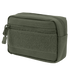 The Condor Compact Utility Pouch is an olive green rectangular zippered pouch with a front pocket and Velcro panel, crafted from durable fabric—perfect for military use or carrying essentials at the range.
