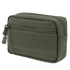 The Condor Compact Utility Pouch is an olive green rectangular zippered pouch with a front pocket and Velcro panel, crafted from durable fabric—perfect for military use or carrying essentials at the range.