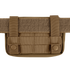 The Condor Compact Utility Pouch is a tan tactical pouch with MOLLE webbing and dual snap-button straps, easily attachable to a belt—perfect for law enforcement or first responder gear.