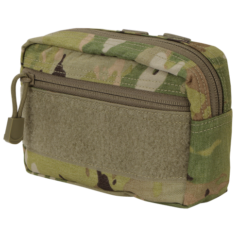 The Condor Compact Utility Pouch in Scorpion OCP is a small rectangular pouch with a zipper and front hook-and-loop patch area.