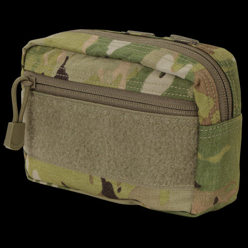 The Condor Compact Utility Pouch in Scorpion OCP is a small rectangular pouch with a zipper and front hook-and-loop patch area.