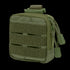 The Condor Dip Pouch is a compact, rectangular pouch in Olive Drab with zipper closure, MOLLE webbing, and a top strap for easy attachment.
