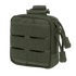 The Condor Dip Pouch is a small green tactical pouch featuring two front hook-and-loop panels, horizontal laser-cut slits, dual zipper pulls, and a top strap for secure attachment—ideal for military or first responders.