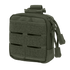 The Condor Dip Pouch is a small green tactical pouch featuring two front hook-and-loop panels, horizontal laser-cut slits, dual zipper pulls, and a top strap for secure attachment—ideal for military or first responders.