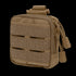 The Condor Dip Pouch is a compact tan tactical pouch with zippered closure, nylon straps, and a front hook-and-loop panel for modular attachment—perfect for military or law enforcement use.