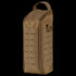 The Condor Field Pouch | SALE in coyote brown features a handle, zippered closure, and laser-cut MOLLE webbing on the front, standing upright on a plain background.