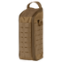 The Condor Field Pouch | SALE in coyote brown features a handle, zippered closure, and laser-cut MOLLE webbing on the front, standing upright on a plain background.