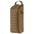The Condor Field Pouch | SALE in coyote brown features a handle, zippered closure, and laser-cut MOLLE webbing on the front, standing upright on a plain background.