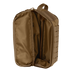 The Condor Field Pouch | SALE is shown open on a plain white background, featuring a tan color, zipper closure, internal compartments, and exterior webbing loops.
